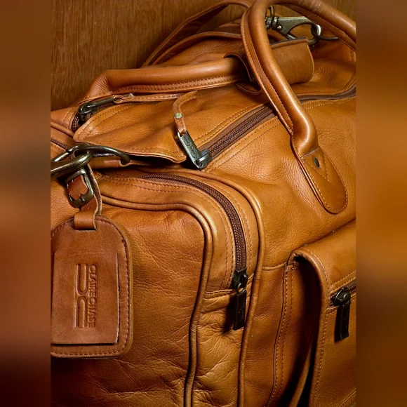 CLAIRECHASE GENUINE LEATHER DUFFEL BAG